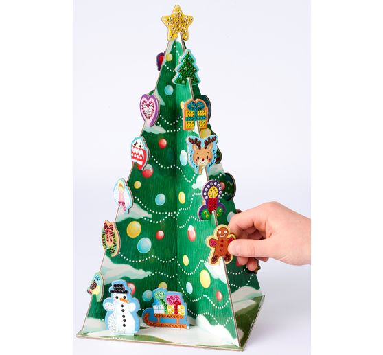 Calendrier de l'Avent « Diamond Painting - 3D Weihnachtsbaum »
