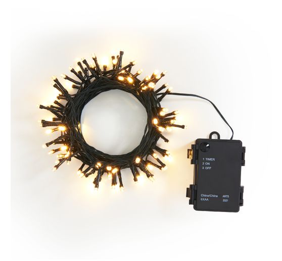 Outdoor mini chain of lights, 10 m, Green, 100 LEDs