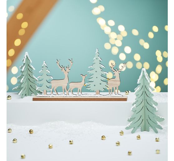 VBS Wooden building kit "Winter forest with reindeer"