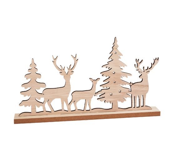 VBS Wooden building kit "Winter forest with reindeer"