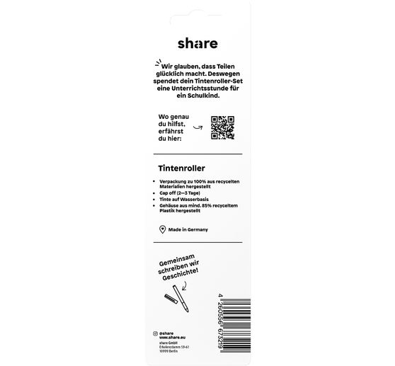Stylos rollers share, set de 3