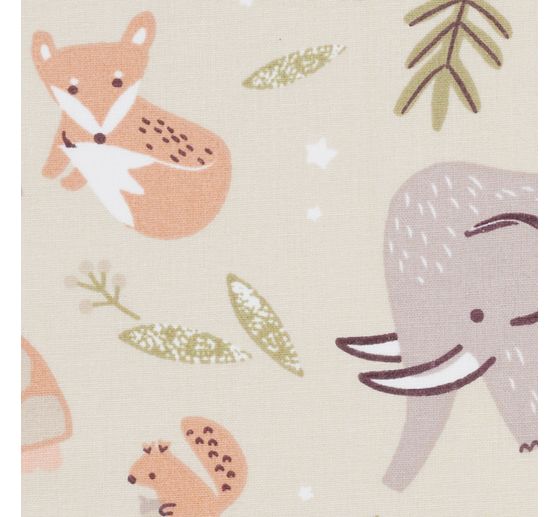 Katoenen stof "Animals"