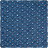 Tissu coton « Éventail Indigo » enduction acrylique