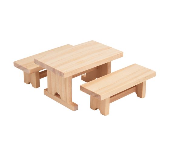 Ensemble table et bancs miniature VBS « Ida »
