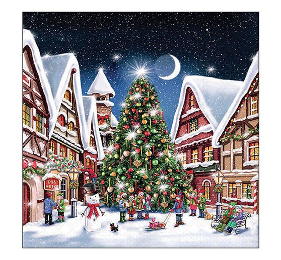 Napkin "Christmas Market"