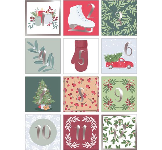 Sticker advent numbers "Christmas Time"