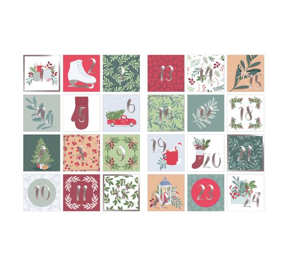 Sticker advent numbers "Christmas Time"