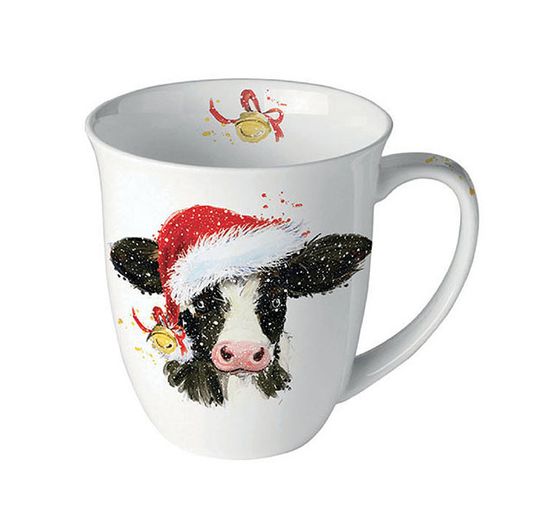 Napkin "Christmas cow"
