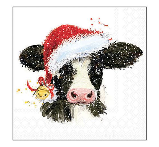 Napkin "Christmas cow"