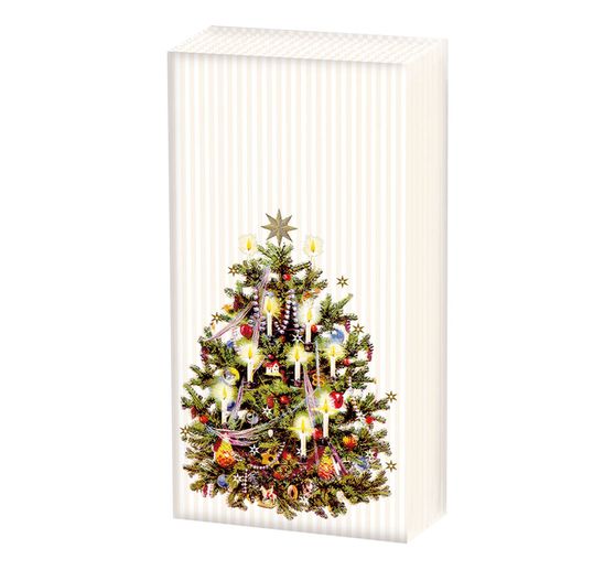 Papieren zakdoeken "Kerstboom"