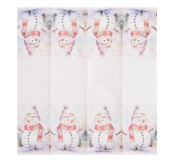 Papieren zakdoeken "Snowman"