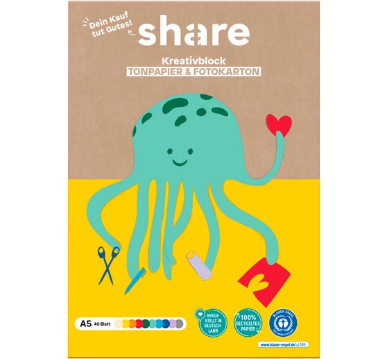 share Creatief knutselblok A5, 40 vellen