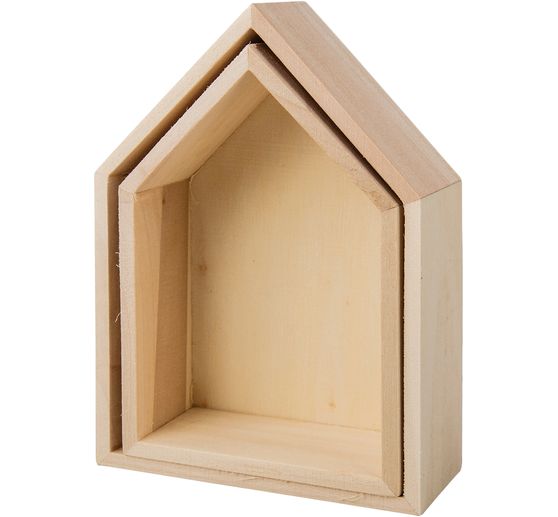 Wooden frame "Houses - Wide", set of 2