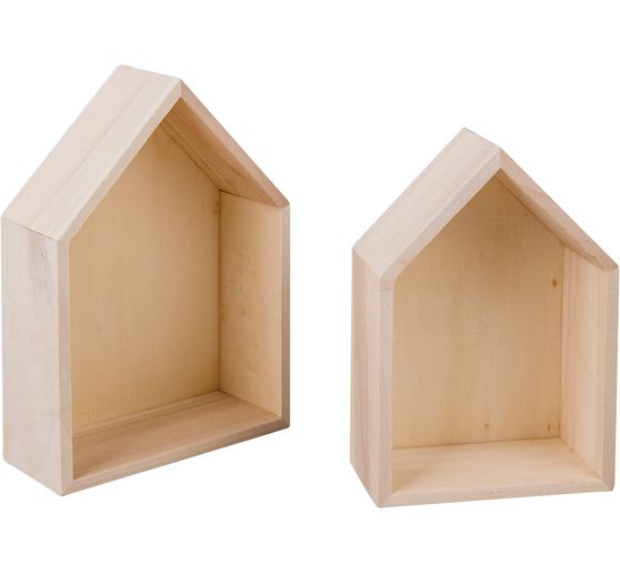 Wooden frame "Houses - Wide", set of 2