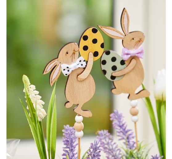 Piques déco lapins VBS