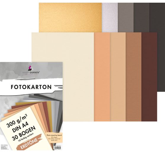 Assortiment de papier cartonné « Tons terre »
