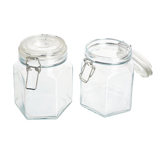 VBS Inmaakpot met clip-sluiting, 800 ml, 2 stuks