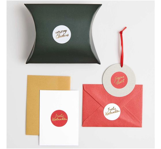 Stickers en papier « Merry Christmas »
