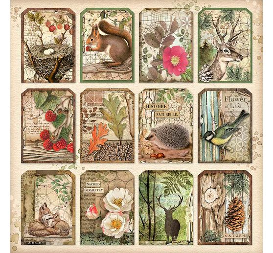 Maxi Scrapbook blok "Forest"