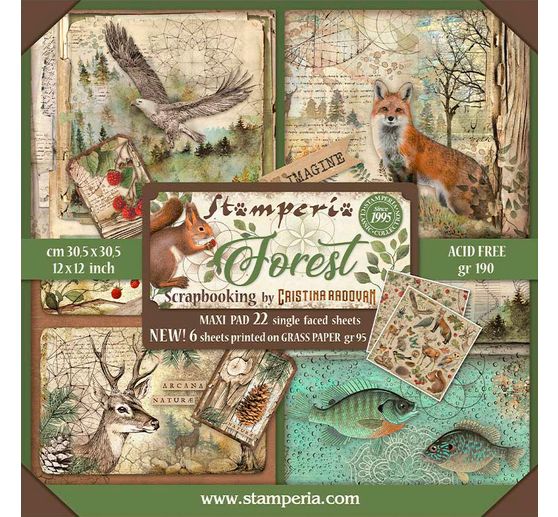 Maxi Scrapbook blok "Forest"