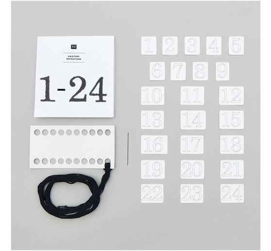 Rico Design Stick & Stitch pakket "Adventsnummers"