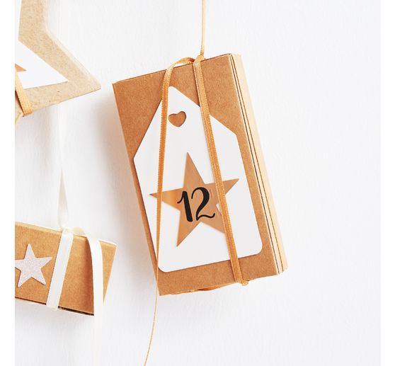 Boîtes d'allumettes VBS « Papier kraft », 11 cm