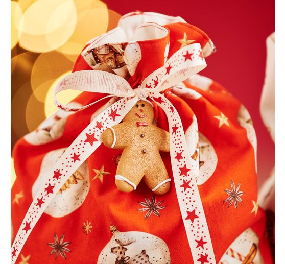 Katoenen stof "Kerstballen"