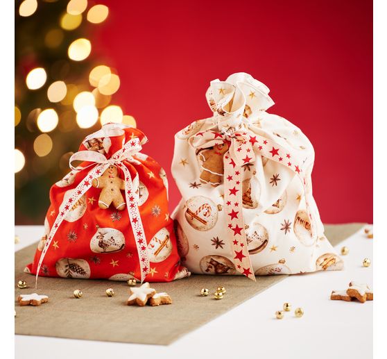 Katoenen stof "Kerstballen"
