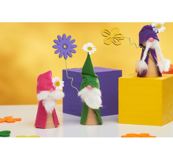 Demi-perles en bois non percées VBS, 10 pièces