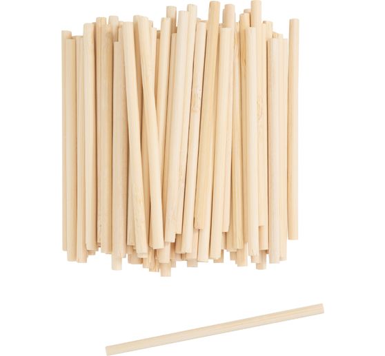 VBS Bamboo round rods, 100 pcs.