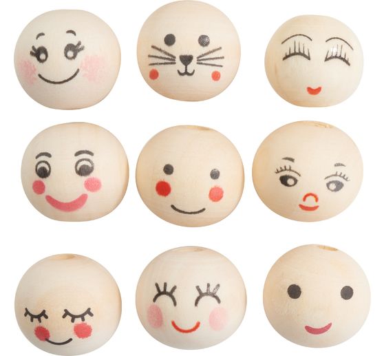 VBS Houten koppen "Lovely face"