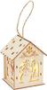 VBS Holzbausatz Lichterhaus "Schneemann mit Vogelhaus", inkl. LED