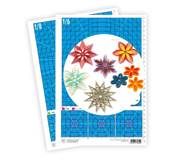 Quilling 1/6 en 1/8 meet bord A4