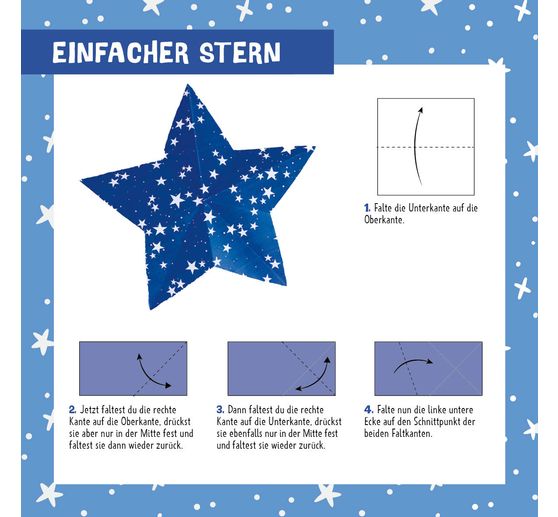 Livre « 88 x Origami Kids - Weihnachtssterne »