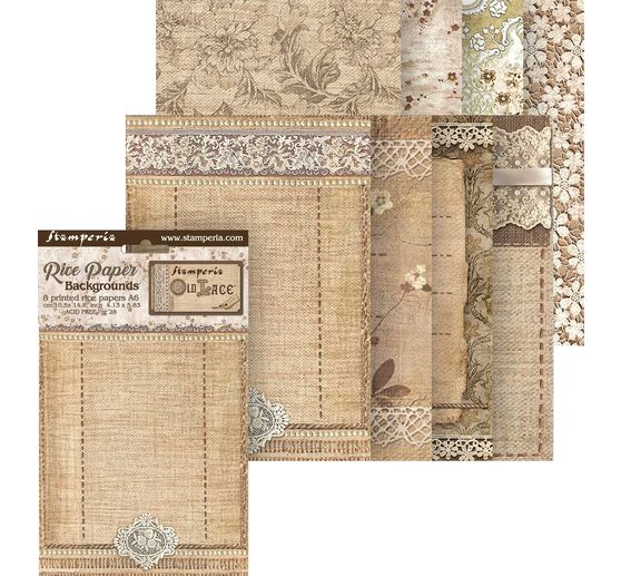 Motief strozijde achtergronden "Old Lace"