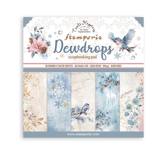 Scrapbook blok "Dewdrops"