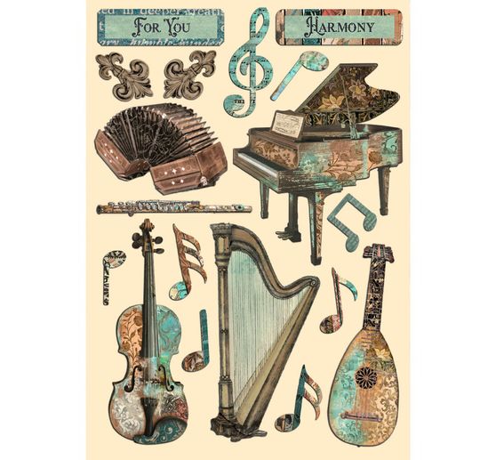 Lasercut motieven "Music"