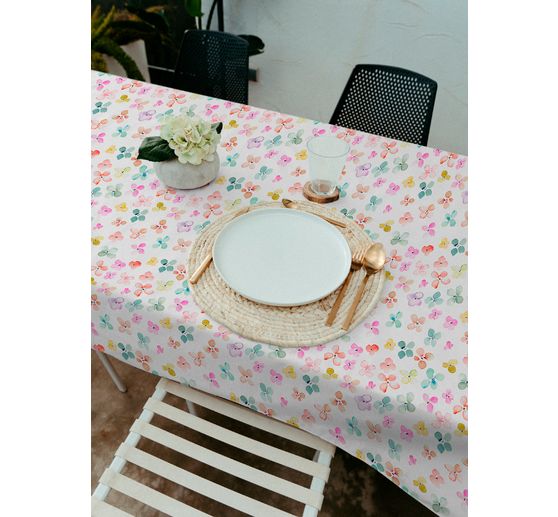 Katoenen stof "Fiesta", acryl gecoat