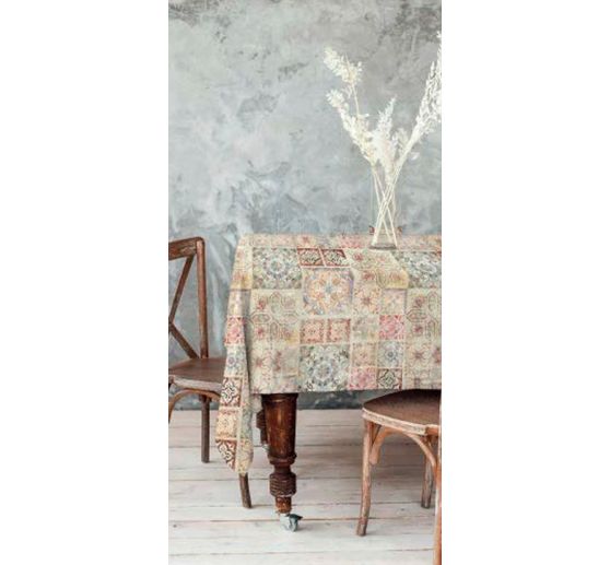 Katoenen stof "Tiles", acryl gecoat