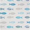 Baumwoll-Stoff "Fische", Acryl beschichtet