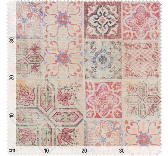 Katoenen stof "Tiles", acryl gecoat