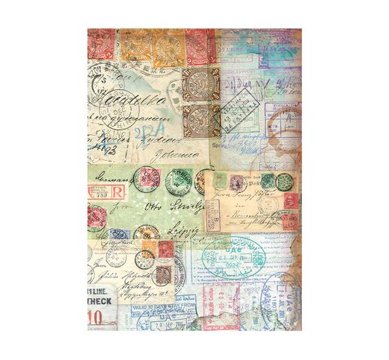 Motif straw silk backgrounds "Art of Travelling"