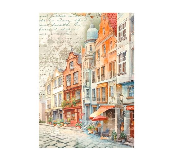 Motif straw silk backgrounds "Art of Travelling"