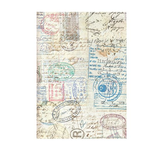 Motif straw silk backgrounds "Art of Travelling"