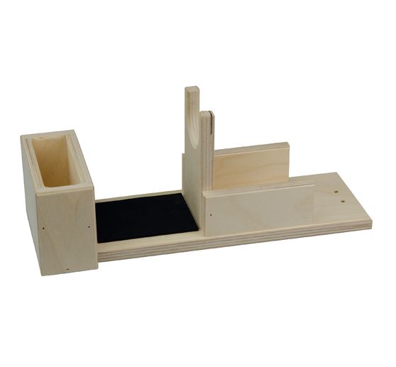 Pistolet à colle & support en bois
