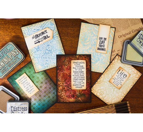 Sizzix Multi-Level Embossing sjabloon "Vault Gears by Tim Holtz"