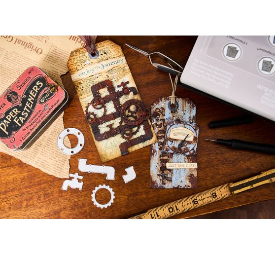 Sizzix Thinlits Ponssjabloon "Vault Industrial by Tim Holtz"