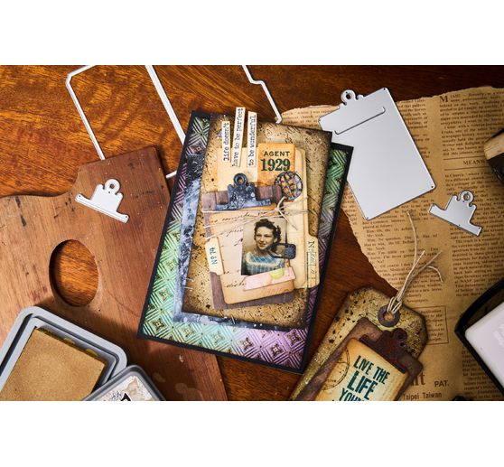 Sizzix Thinlits Ponssjabloon "Vault Noteworthy by Tim Holtz"