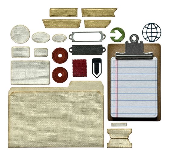 Sizzix Thinlits Ponssjabloon "Vault Noteworthy by Tim Holtz"