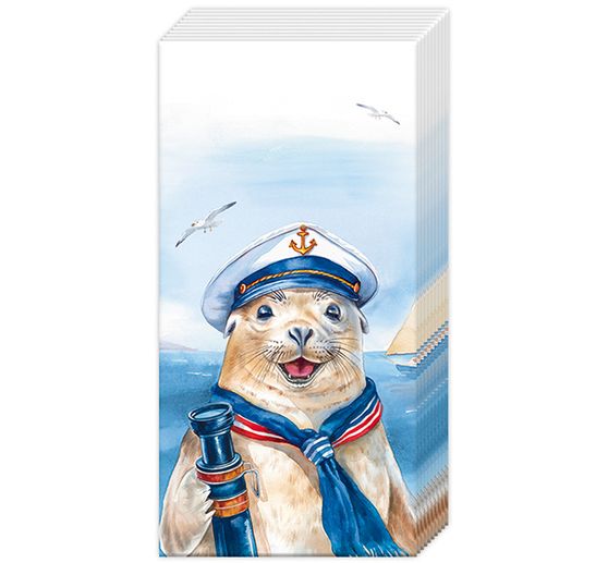Papieren zakdoeken "Captain Charlie"